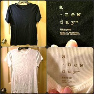 A New Day Black & White Tees